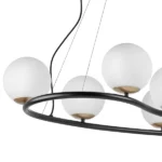 815360 Люстра CROCO 6х40W E14 ЧЕРНЫЙ МАТОВЫЙ/ЗОЛОТО — изображение 3