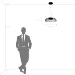 809210 Люстра CELESTA LED 24W 1200LM КОФЕЙНЫЙ/ПРОЗРАЧНЫЙ 3000K — изображение 2