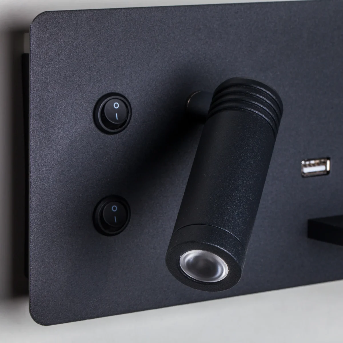 808557 Бра MURO 4,5W+3W LED 360LM+240LM ЧЕРНЫЙ 3000K — изображение 2