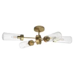 690643 Св-к настенно-потолочн CROTONE 4х40W E14 ШАМПАНЬ/ПРОЗРАЧНЫЙ — изображение 2