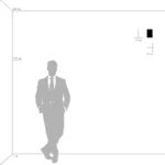 805610 Светильник настенный QUBICA 1х40W E14 13см НИКЕЛЬ/БЕЛЫЙ — изображение 2