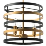735030 Люстра EPSILON 3х40W E14 ЧЕРНЫЙ/ЗОЛОТО — изображение 6