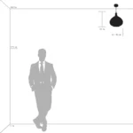 798031 Люстра GENNI 1х40W E27 ЛАТУНЬ/ПРОЗРАЧНЫЙ — изображение 5