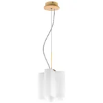 802115 Подвес NUBI LEGNO 1х40W E27 СВЕТЛОЕ ДЕРЕВО/БЕЛЫЙ
