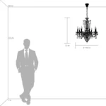 790112 Люстра SCHON 11х60W E14 Gold — изображение 7