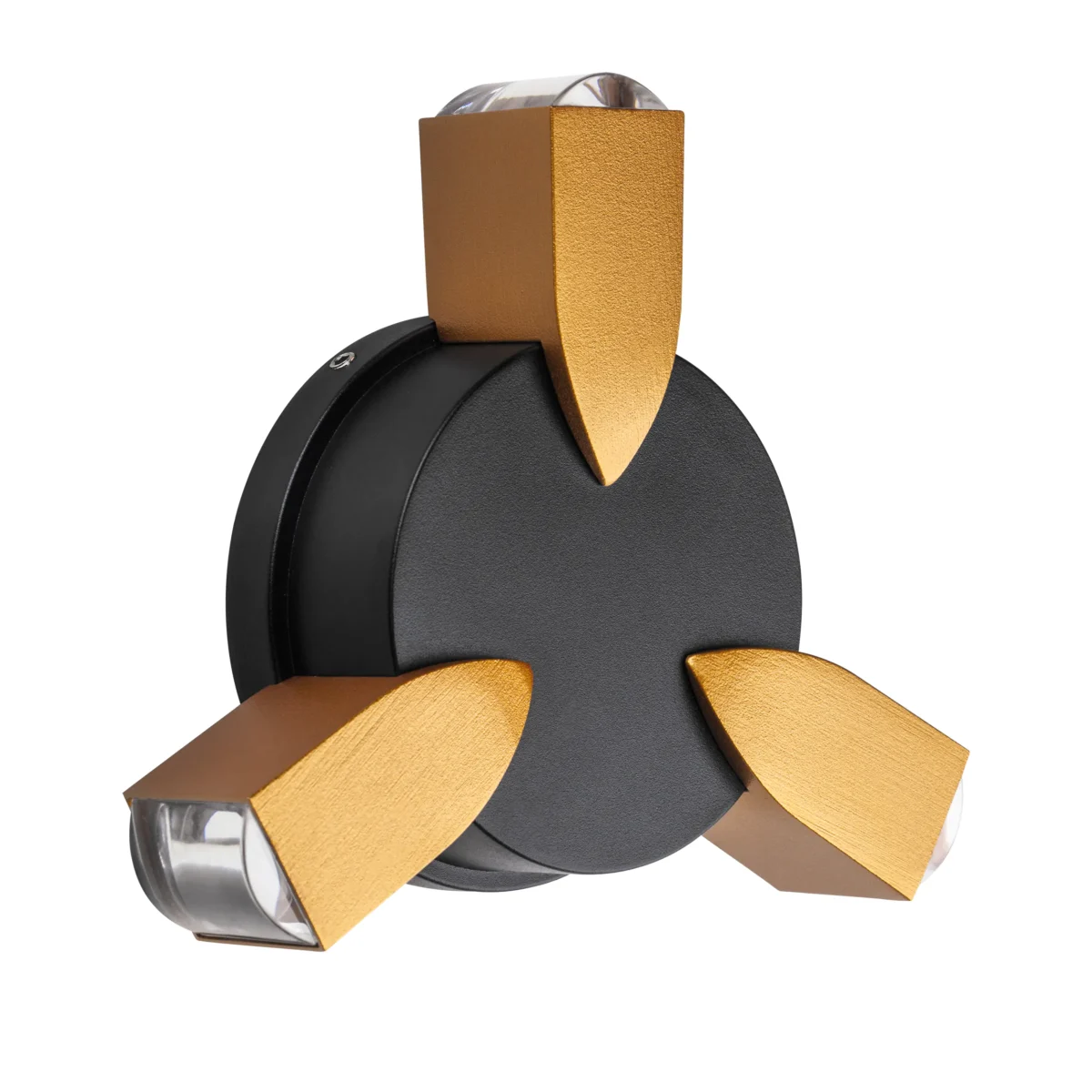 380633 Светильник DITO 3х1W LED 330LM G ЧЕРНЫЙ/ЗОЛОТО 4000K — изображение 1