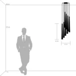 807086 Подвес PUNTO 8х25W G9 ХРОМ/БЕЛЫЙ — изображение 12