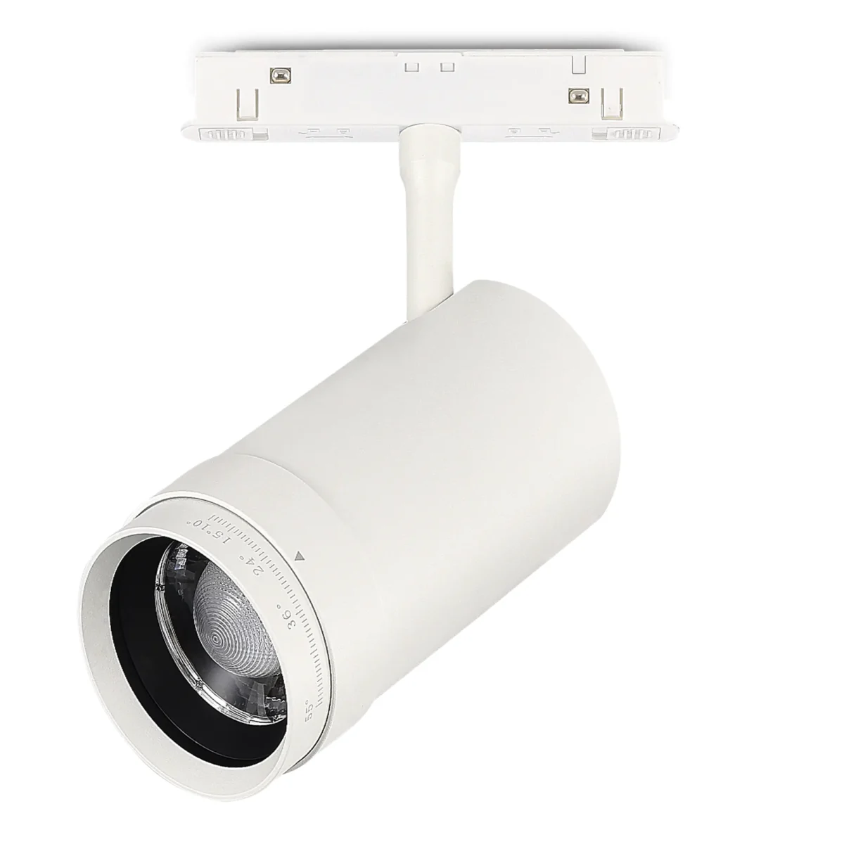 ST357.536.20 Магнитный трековый светильник ZOOM Белый LED 1*20W 3000K Lm Ra90 10-55° IP20 D60xH170 4 SKYLINE 48 — изображение 2