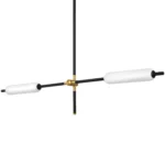 719027 Люстра PILONE LED 2x8W ЧЕРНЫЙ/БЕЛЫЙ 3000K — изображение 3