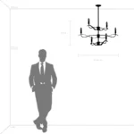 733263 Люстра RAGNO 6х40W E14 ЗОЛОТО — изображение 7