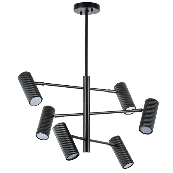 ad9f00da0eec11ec813dc81f66f678b0_e46661325d7711ec813dc81f66f678b0 718267 Люстра ROMA 6х28W GU10 (led) MATT BLACK — изображение 1