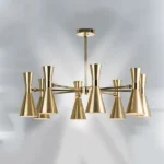 816081 Люстра DUMO 8х40W E14 ЛАТУНЬ/ЗОЛОТО — изображение 11