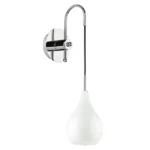 803530 Бра PENTOLA 1х40W E14 ХРОМ/БЕЛЫЙ