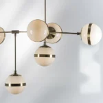 813191 Люстра GLOBO 9х40W E14 electroplating bronze/white — изображение 2