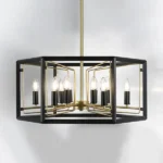 713327 Люстра REGOLO 12х40W E14 ЧЕРНЫЙ МАТОВЫЙ/ЗОЛОТО — изображение 8