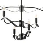 733287 Люстра RAGNO 8х40W E14 ЧЕРНЫЙ МАТОВЫЙ — изображение 2