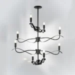 733287 Люстра RAGNO 8х40W E14 ЧЕРНЫЙ МАТОВЫЙ — изображение 11