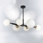 815460 Люстра CROCO 6х40W E14 ЧЕРНЫЙ МАТОВЫЙ/ЗОЛОТО — изображение 8