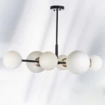 815460 Люстра CROCO 6х40W E14 ЧЕРНЫЙ МАТОВЫЙ/ЗОЛОТО — изображение 11