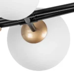 815460 Люстра CROCO 6х40W E14 ЧЕРНЫЙ МАТОВЫЙ/ЗОЛОТО — изображение 5