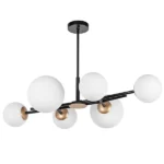 815460 Люстра CROCO 6х40W E14 ЧЕРНЫЙ МАТОВЫЙ/ЗОЛОТО