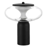 612917 Настольная лампа PALERMO 8W LED 350LM G ЧЕРНЫЙ/ПРОЗРАЧНЫЙ 3000K