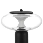 612917 Настольная лампа PALERMO 8W LED 350LM G ЧЕРНЫЙ/ПРОЗРАЧНЫЙ 3000K — изображение 3