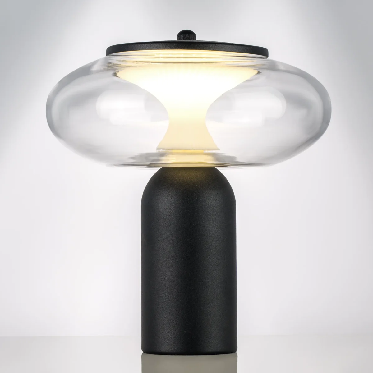 612917 Настольная лампа PALERMO 8W LED 350LM G ЧЕРНЫЙ/ПРОЗРАЧНЫЙ 3000K — изображение 8