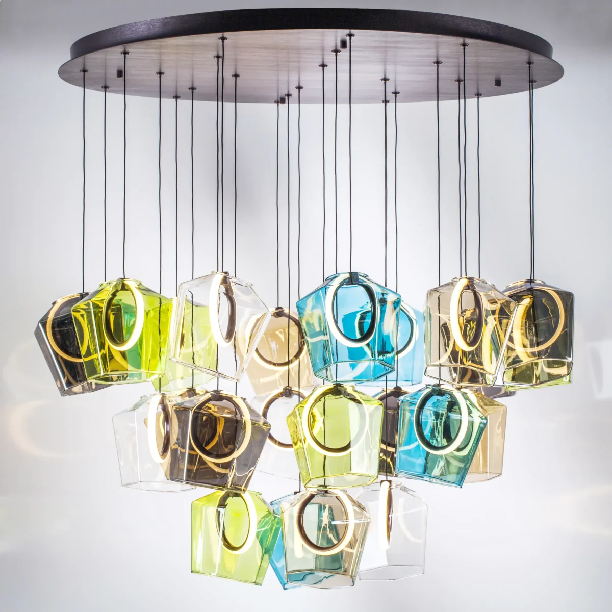 796349 Люстра CARAMELLO LED 24х6W 2600LM КОФЕЙНЫЙ/МУЛЬТИКОЛОР 3000K — изображение 2