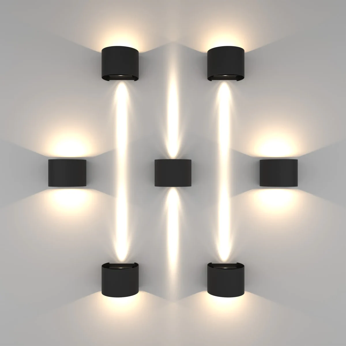 340547 Светильник DALLA 2х3W LED 660LM G ЧЕРНЫЙ 4000K IP65 — изображение 2