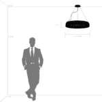 812236 Люстра NIBBLER 23х6W(Led) G9 ЧЕРНЫЙ/БЕЛЫЙ — изображение 2