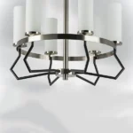 723065 Люстра FLUME 6х40W E14 ЧЕРНЫЙ МАТОВЫЙ/НИКЕЛЬ — изображение 9