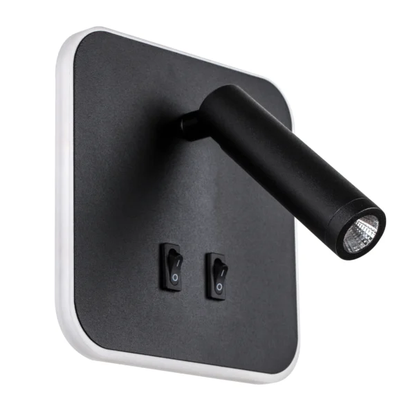 808667 Светильник настенный MURO LED 10W+3W 730LM+120LM G ЧЕРНЫЙ 3000K