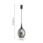 4361-1P, подвес, D180xH530/2030, 1xE27x40W, excluded — изображение 2