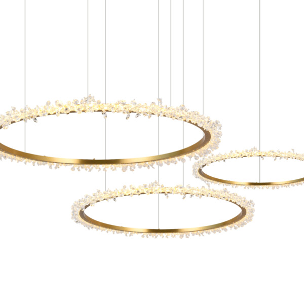 08454-40+60+80P,36 Люстра ЛаураЛюкс латунь Led109W