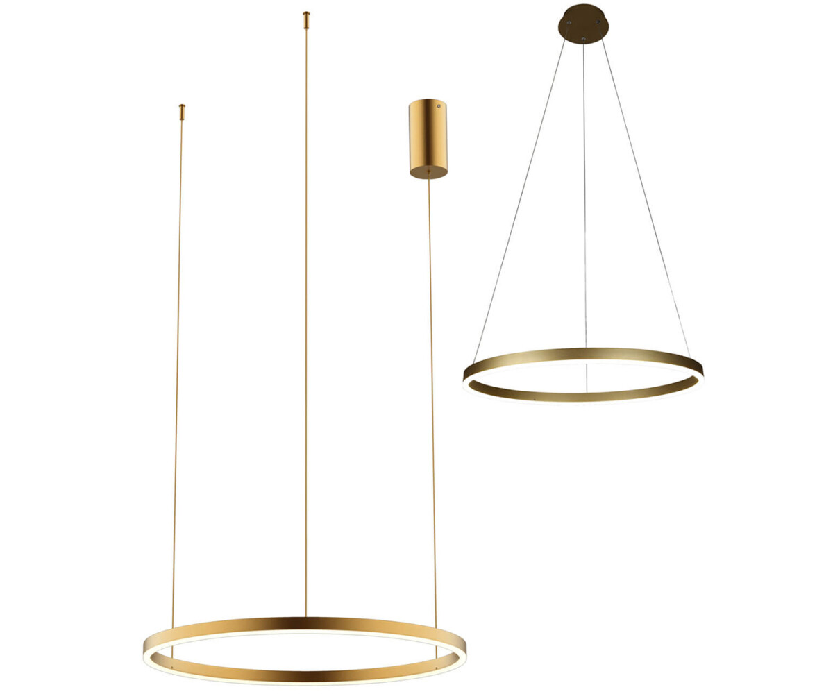 08213S,33P(3000K) Подвес Тор мат.золото d60 — изображение 1