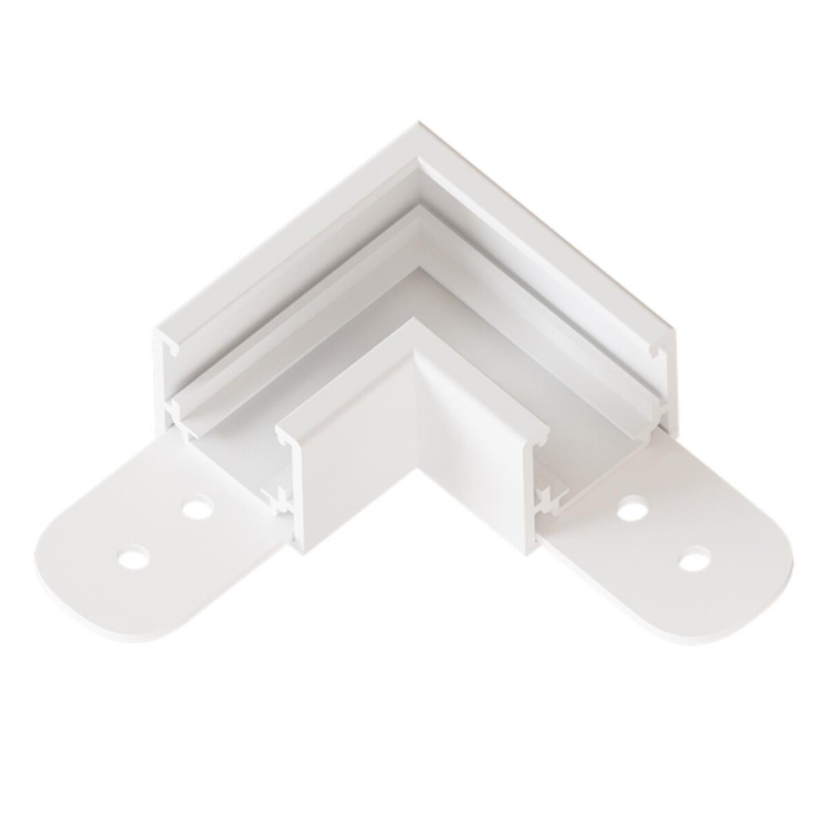 A740633 КОННЕКТОР УГЛОВОЙ ДЛЯ ШИНОПРОВОДА (ТРЕКА) OPTIMA — изображение 1