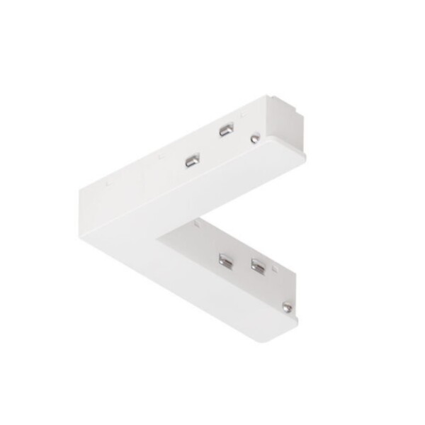 A744433 коннектор угловой токопроводящий для шинопровода (трека) OPTIMA, белый