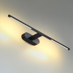 6634/7WL HIGHTECH ODL24 483 металл/черный/акрил Настенный светильник IP20 LED 7W 3000K/3800K/5100K (перекл ч/з тумблер) 220V ALEDO — изображение 3