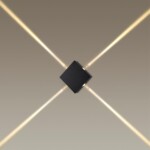 4259/8WL HIGHTECH ODL21 333 черный/металл Настенный светильник IP20 LED 8W 299Лм 3000K VISTA — изображение 3