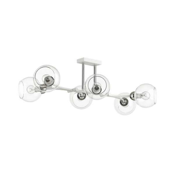 4517/6C MODERNI LN26 222 белый, хром Люстра потолочная E14 6*40W 220V ALANA