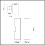 3833/2WB HIGHTECH ODL20 445 золотистый/металл Настенный светильник E27, LED max 7W 220V DARIO — изображение 2