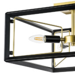 713347 Люстра REGOLO 4х40W E14 ЧЕРНЫЙ МАТОВЫЙ/ЗОЛОТО — изображение 2