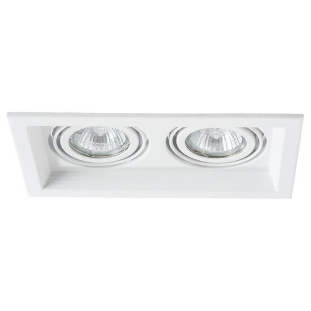 A6661PL-2WH Светильник потолочный встраиваемый CANIS для MR16 230x130x45мм белый IP20 монтаж 102x196мм — изображение 1