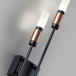 5009/10WL L-VISION ODL24 529 матовый черный/ант.бронза/белый/металл/стекло Бра LED 10W 4000K 540лм CANDEL — изображение 3