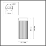 5047/10LC L-VISION ODL24 000 черный/светл.янтарный/металл/стекло Потолочный светильник LED 10W 4000К 1237Лм PILLARI — изображение 2