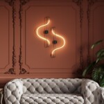 4303/12WL HIGHTECH ODL22 447 черный/античная бронза Настенный светильник IP20 LED 12W 720Лм 4000K KEYS