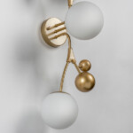 815533 Бра CROCO 3х5W (led) G9 ЗОЛОТО/БЕЛЫЙ — изображение 7