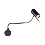 4381/1W HIGHTECH ODL23 455 черный/хром/металл Настенный св-к выкл. на плафоне IP20 LED GU10 10W GIGI — изображение 3