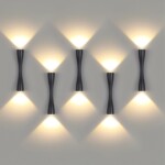 4291/10WL HIGHTECH ODL22 437 черный/металл Настенный светильник IP20 LED 10W 453Лм 3000K ANIKA — изображение 2